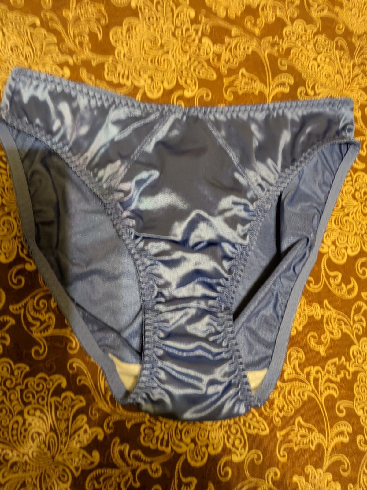 Vintage Delicates Satin Brief Panties Size Large Excellent Condition
