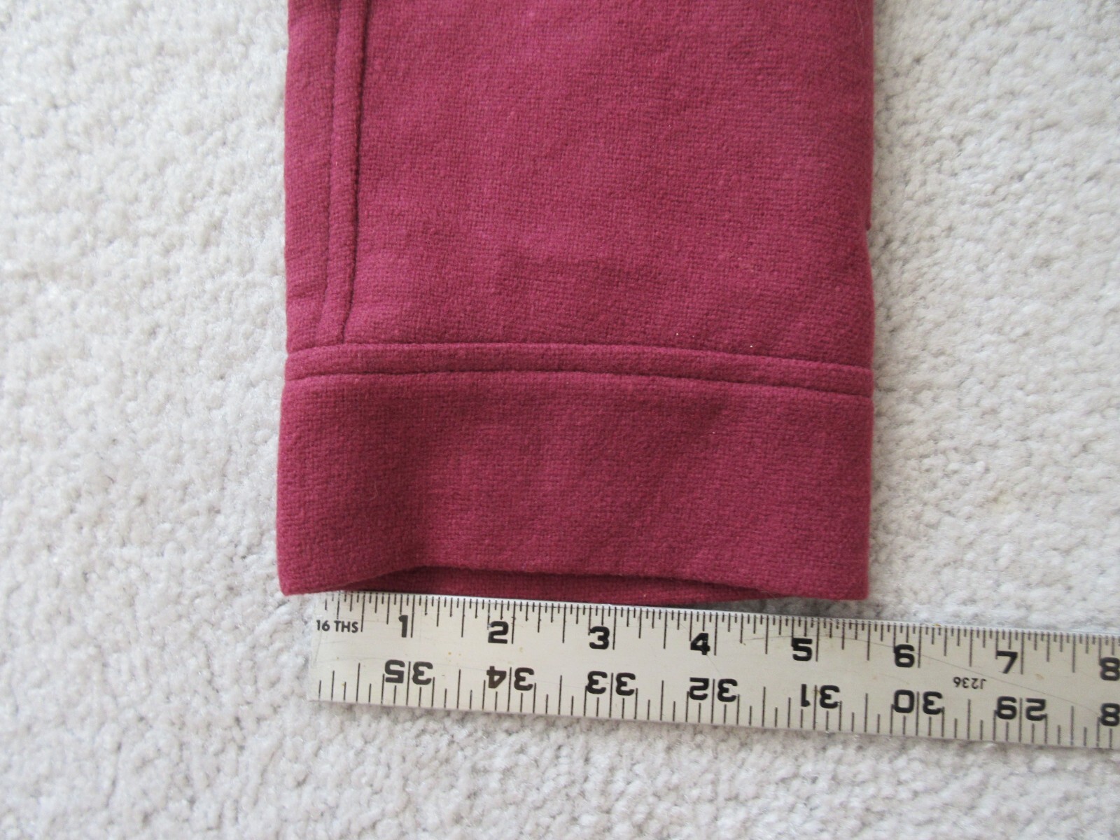 Ann Freedberg CHANTAL Women Size 6 Short Jacket Maroon Wool Poly Cashmere Blend