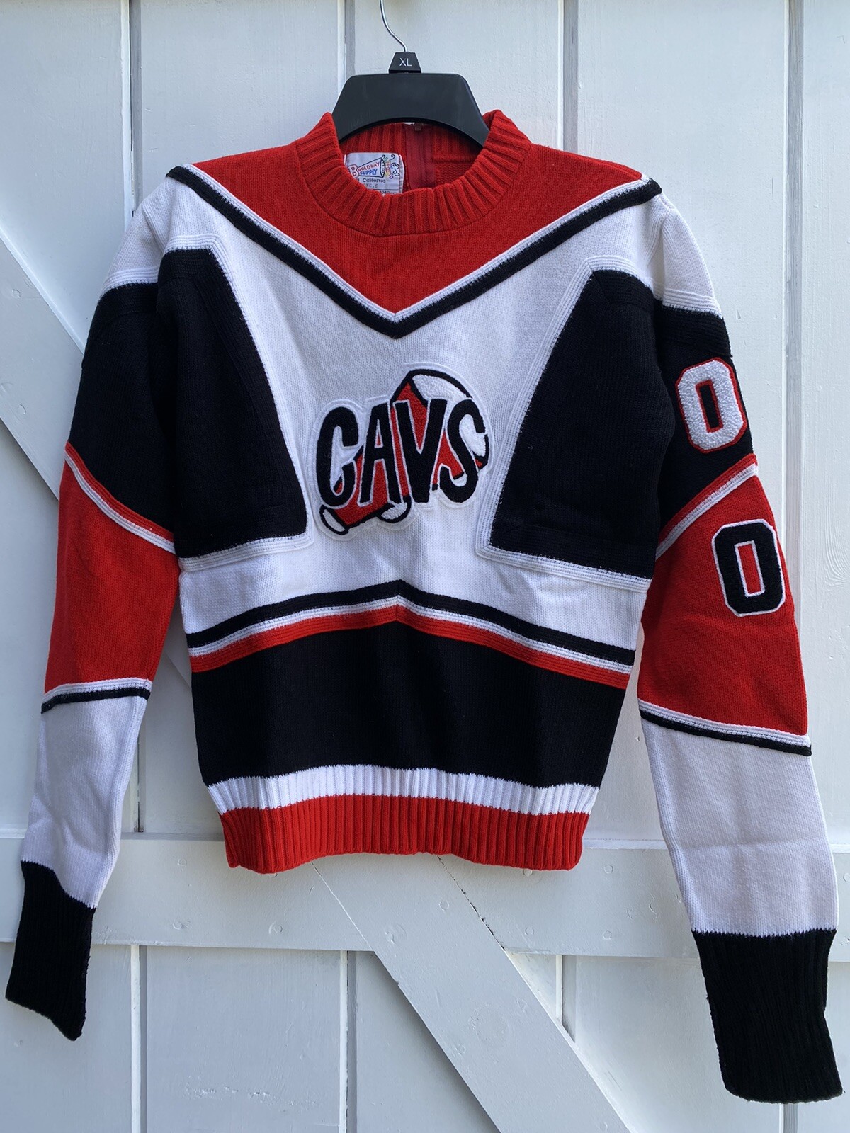 vintage cheer cheerleader sweater “Cavs” Y2K Vintage In Good Condition Made USA