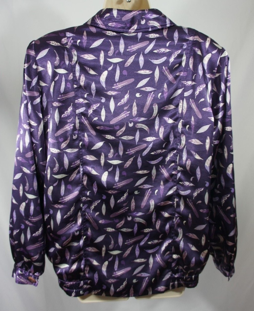 Vintage Da-Rue of California Lightweight Jacket Blazer 80s Shoulder Pads Feather