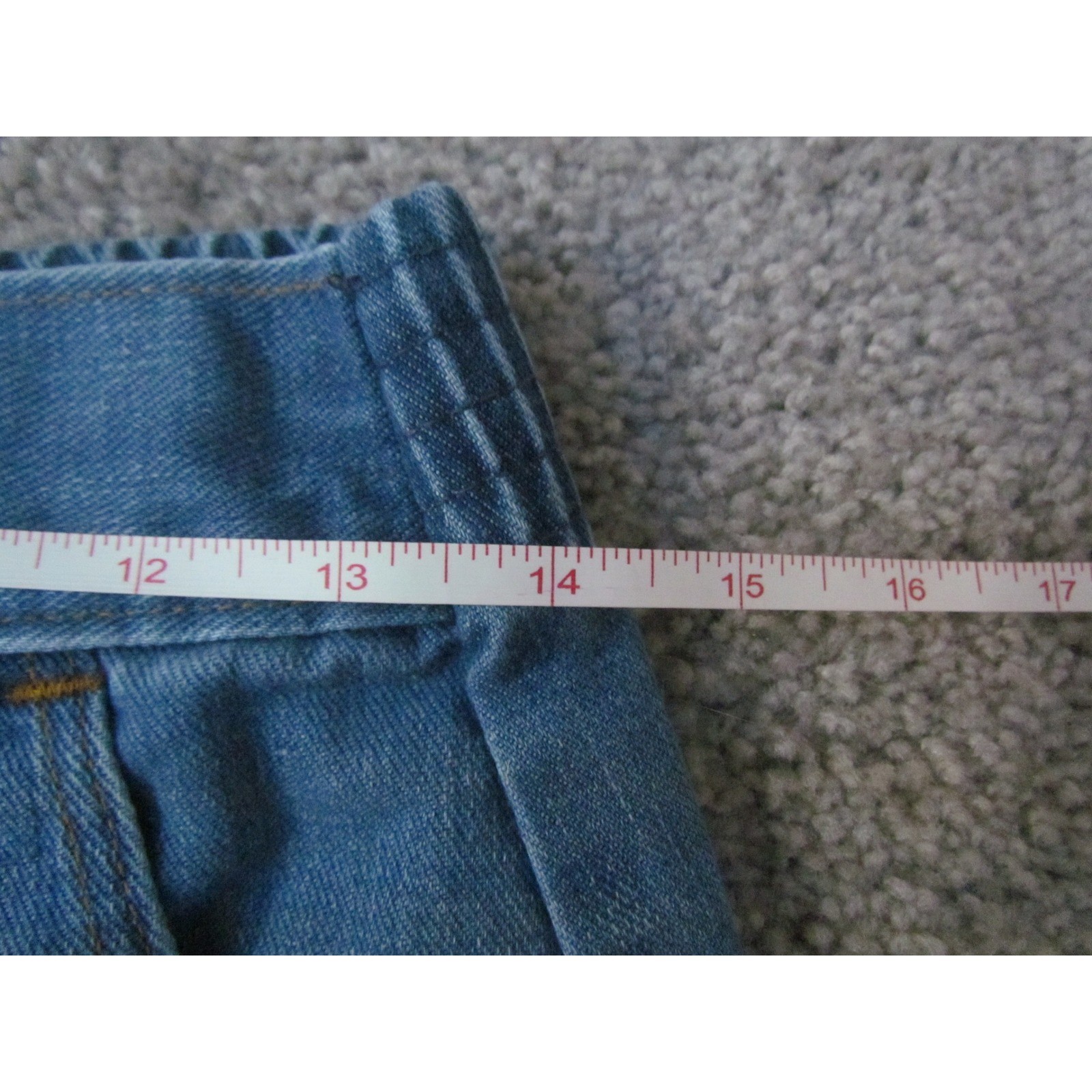 1970s Sears Jeans That Fit 28 Blue Vintage High Waisted Wide Leg Denim Mom