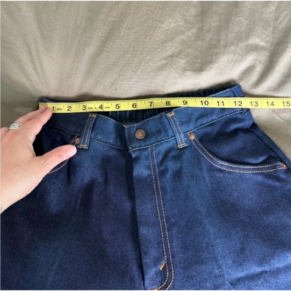 Levis High Waist Jeans Womens 10 25 27 X 32 Vtg White Tab Blue Tapered Mom Denim