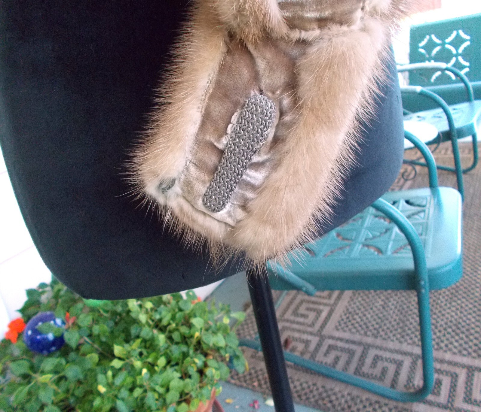 Vintage Light Golden Brown Carol Brent Mink Fur Collar Stole Scarf 39″ Long