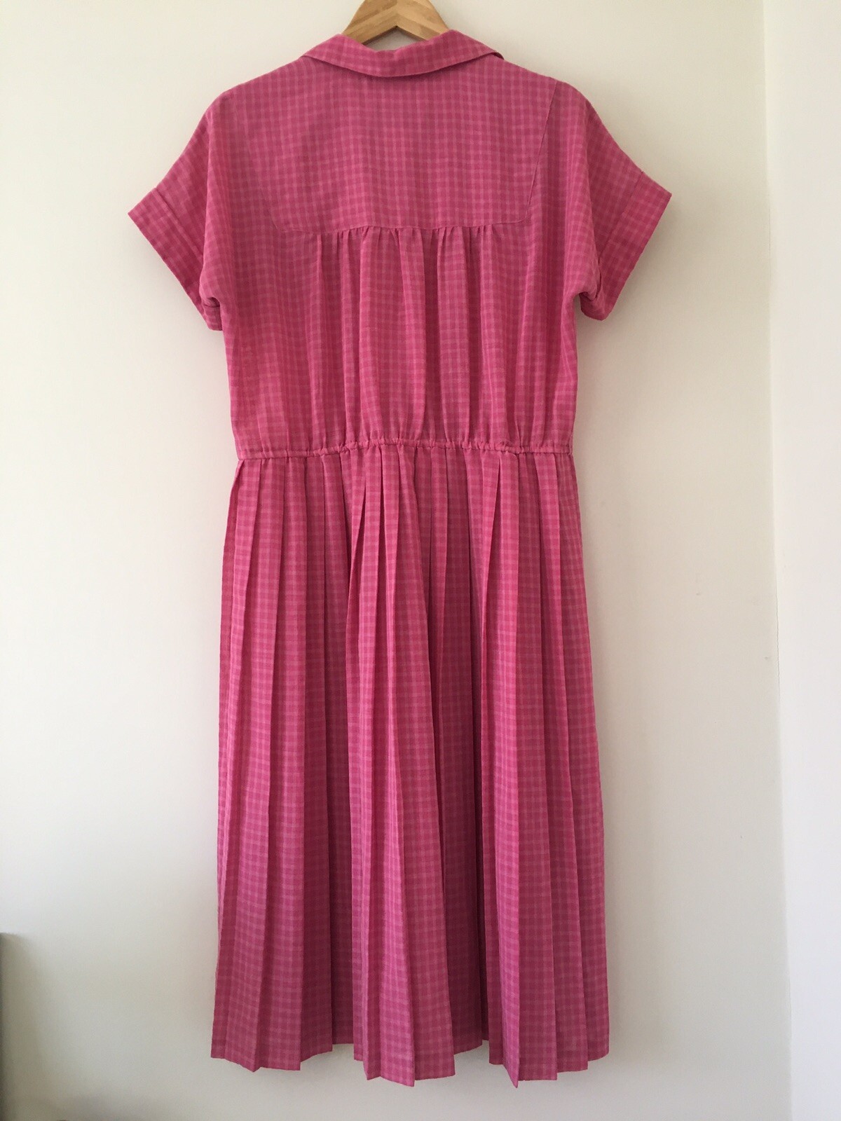 VINTAGE 80’s Do 50’s NOEL WELLS Retro SHIRTWAIST SWING DRESS Housewife Pinup 16