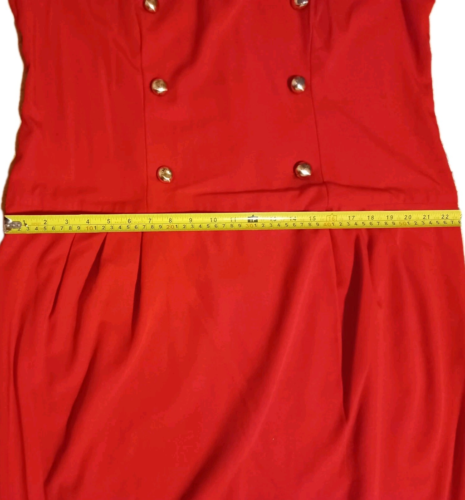 Vintage Ari’s Korner Red Maxi Dress With Button Details – Plus Size 20