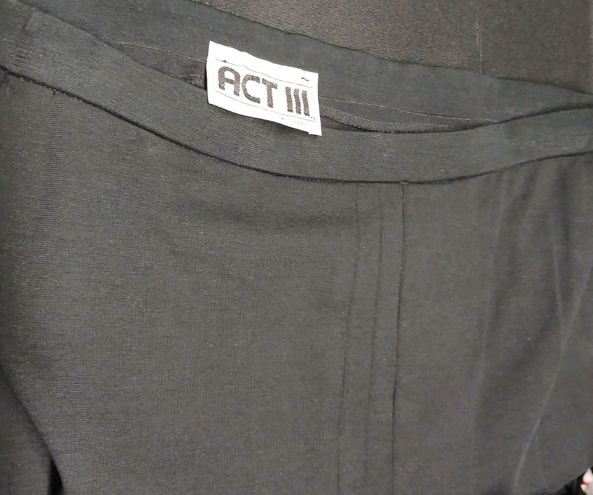 1960s Vintage Act 3 Black Worker’s Union Skirt Sz 10 ~ NOS Unused