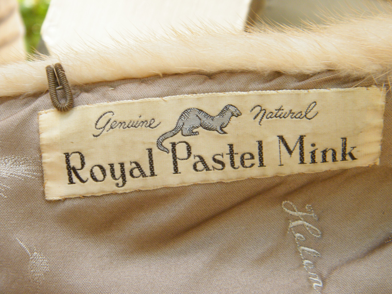 Vtg Royal Pastel Mink Fur Stole Wrap Jacket Shoulder Cape Coat Bridal Clearfield