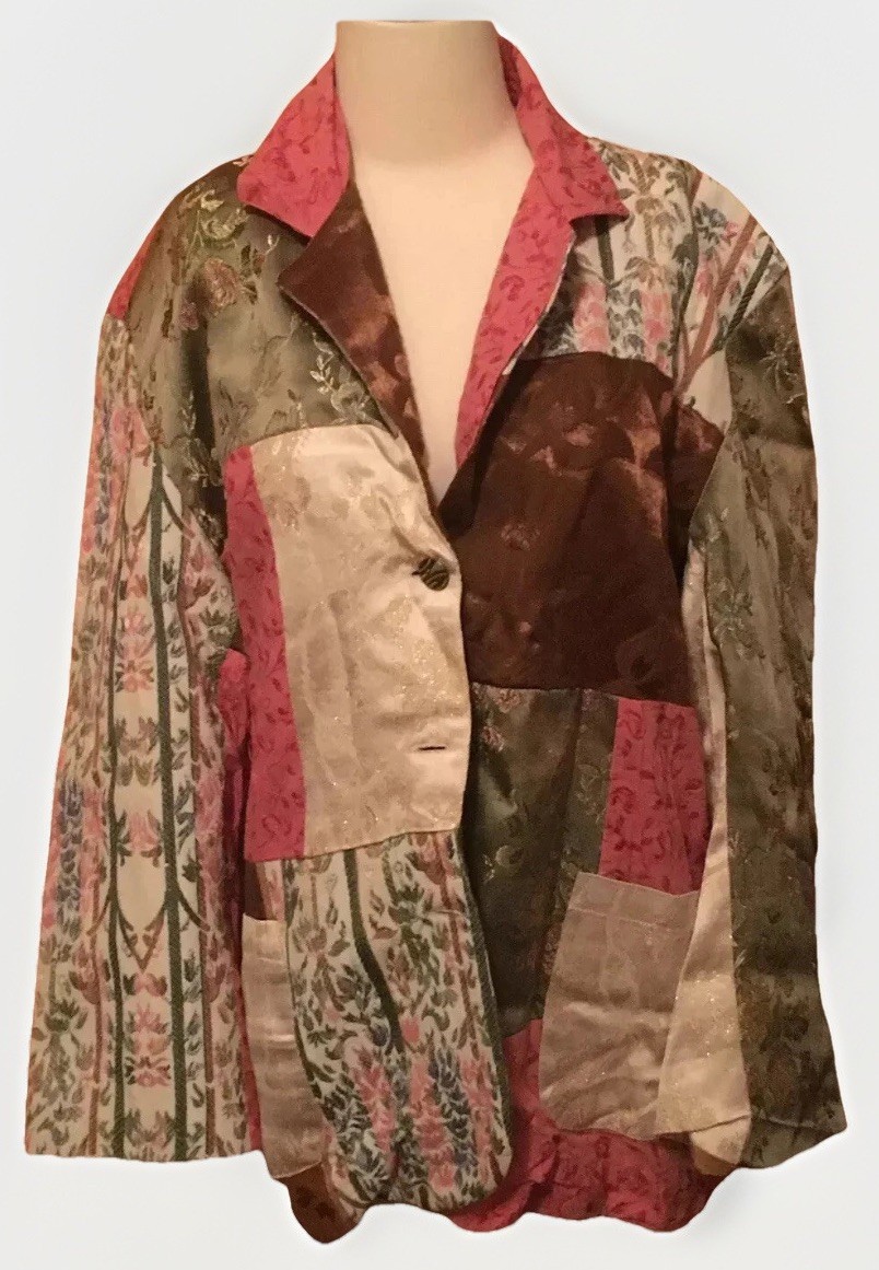 1990s Vintage Other Destination GORGEOUS Blazer Jacket Tapestry Patchwork EUC