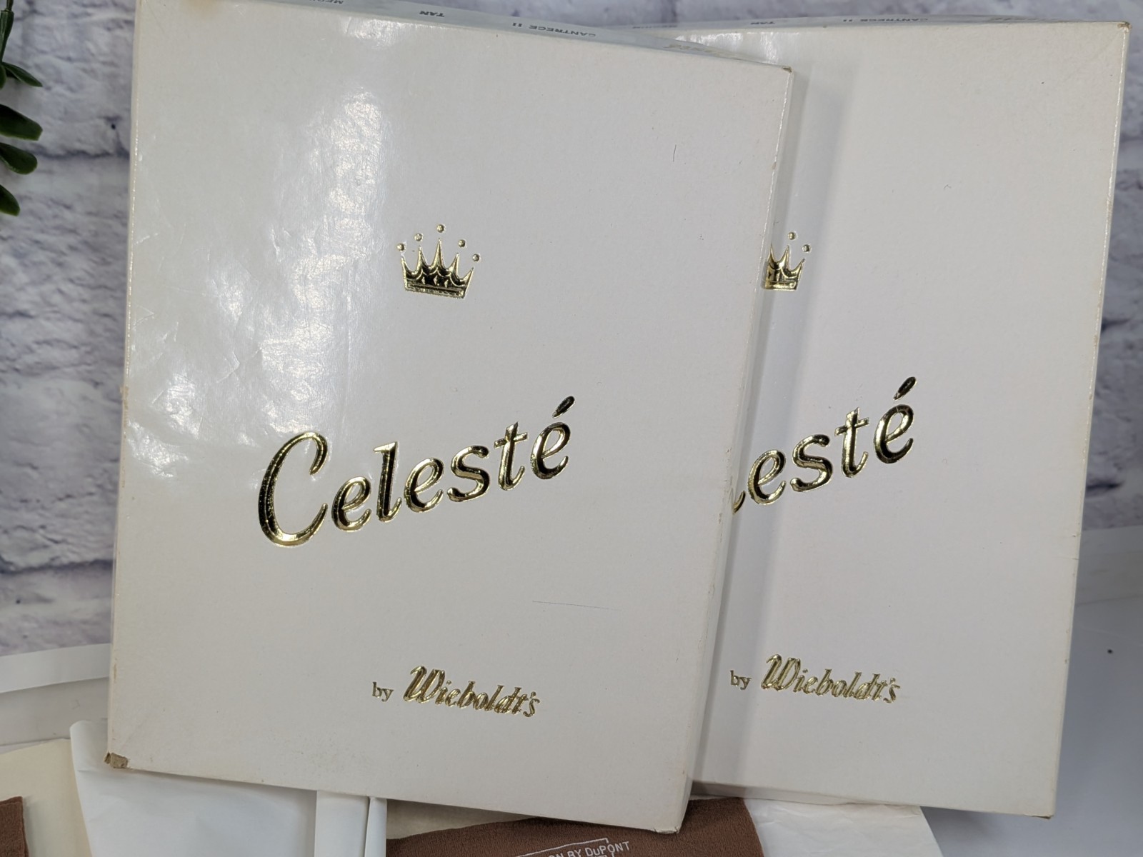 NEW VTG LOT 4💋CANTRECE Celeste DuPont Nylon Hosiery Stockings Pantyhose Twitche