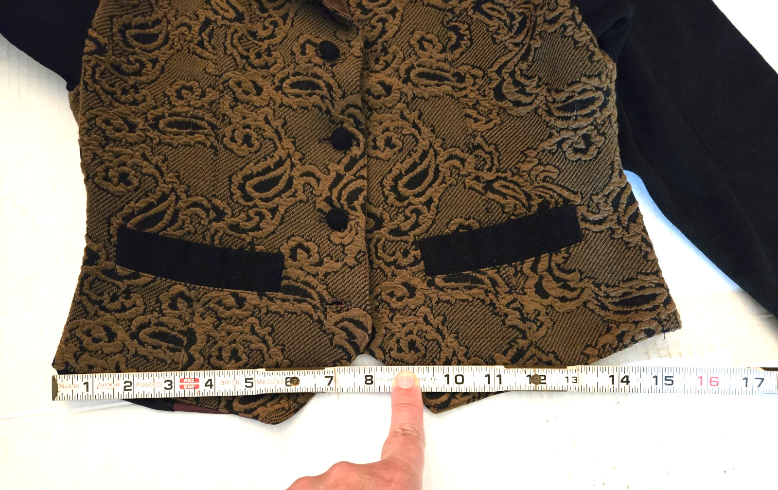 Womens Blazer / Vest with sleeves by LA BONNE RENOMMEE See measurments Vintage