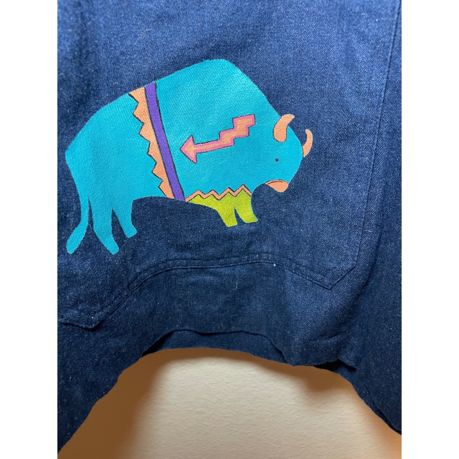 Vintage Art to Wear Kokopelli Native Inspired Eclectic Overshirt Statement Piece