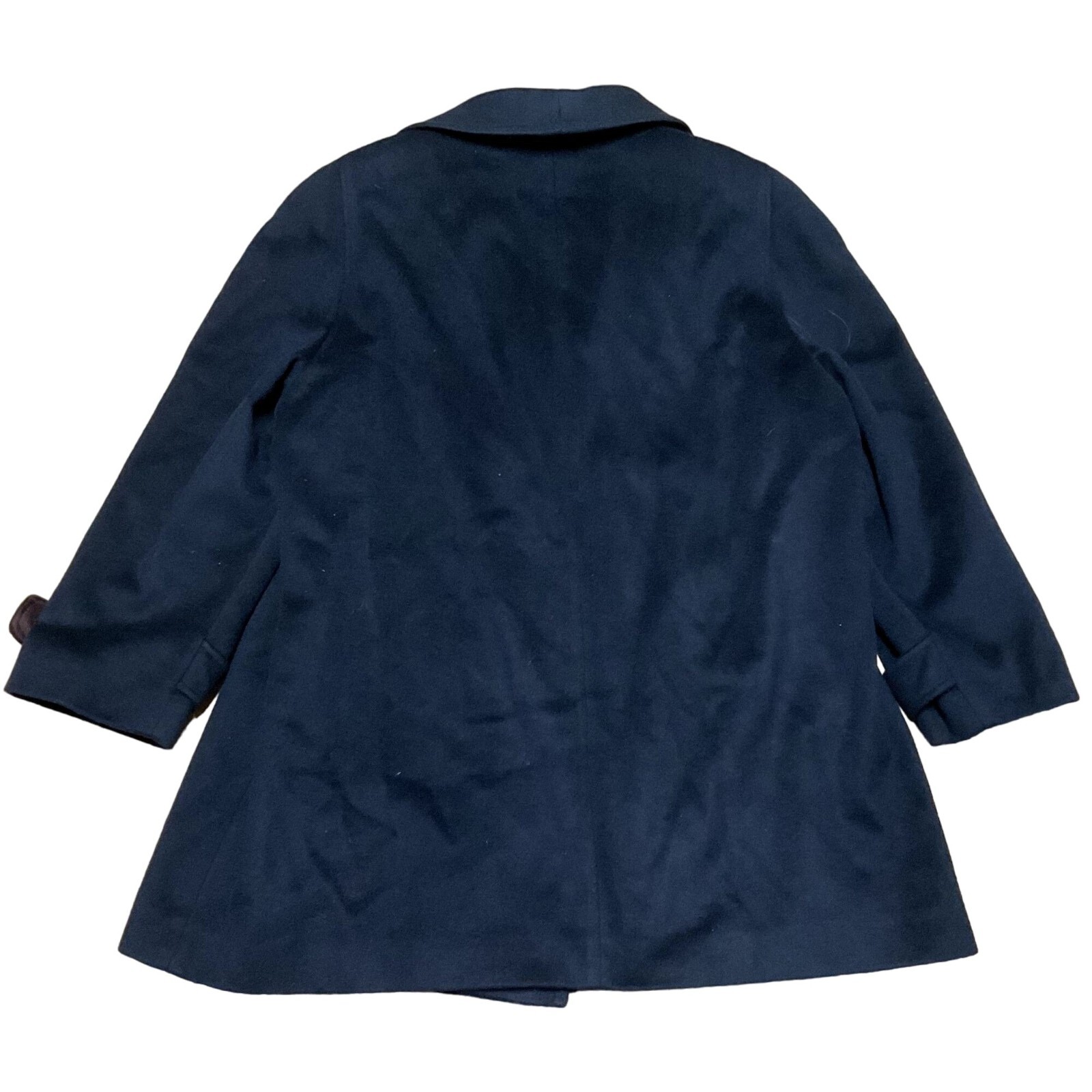 Vtg Alorna Blue Double Breasted Wool Coat Sz 2XL Fully Lined & Structured USA