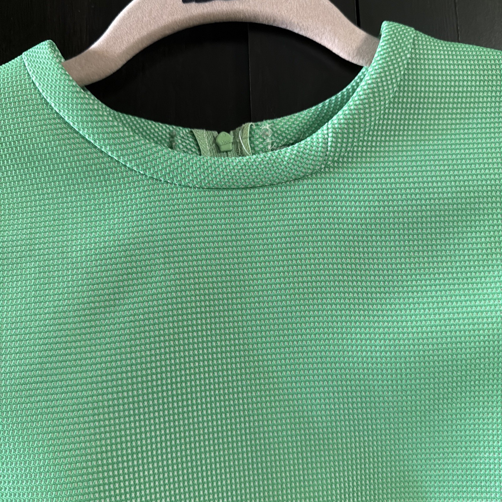 Vintage 1960’s Handmade Top Blouse With Zippered Back Size XS/S