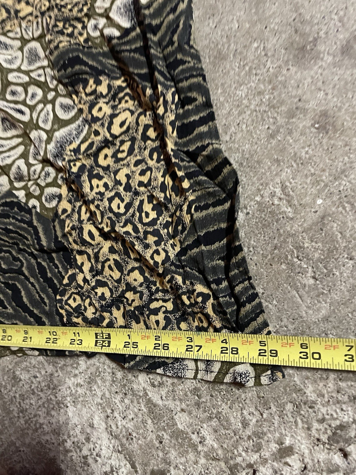 VTG 80s rabbit Designs Women’s All Over Print Leopard 2 Piece Dress Size 22W