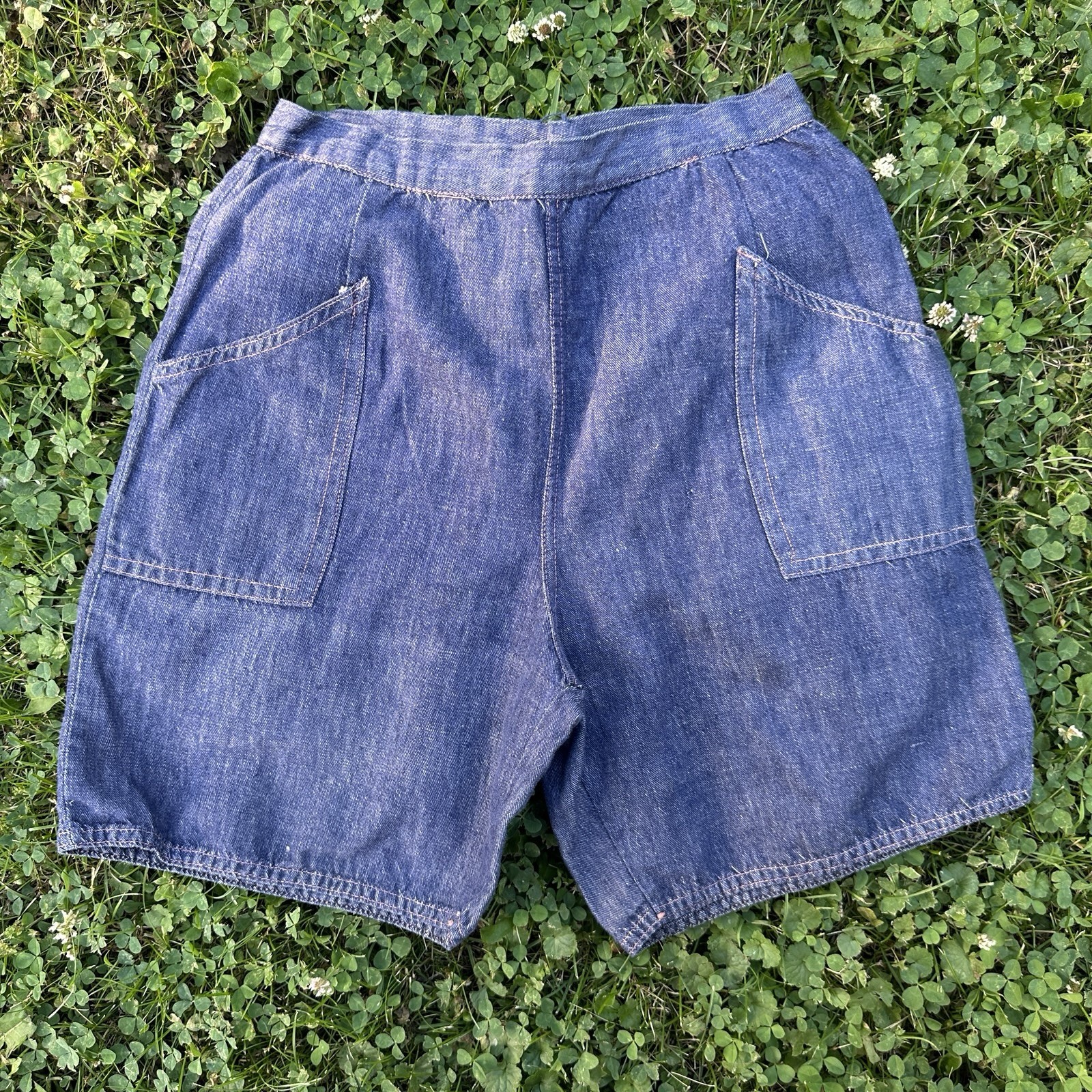 Vintage Womens Shorts Lot Denim Side Zip 30s 50s 60s 70s XS S M