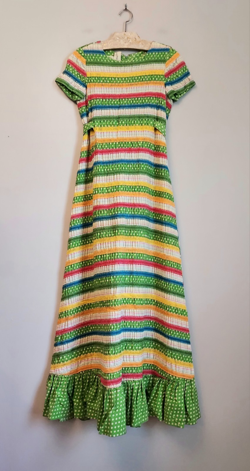 Albert Nipon 1970s VTG Vintage Maxi Dress Size 6 Hostess Palm Beach Miami 70s