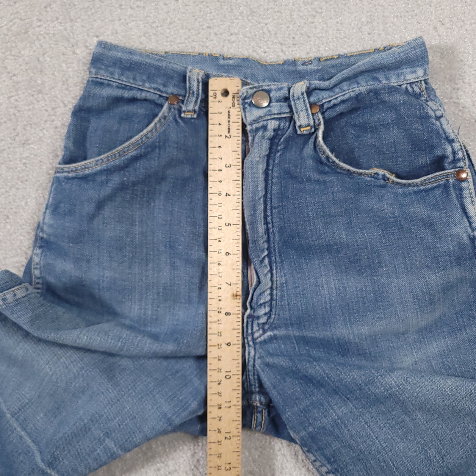 Vtg Wrangler Sanforized Blue Bell 50s 60s Jean Shorts Women’s Misses 12 USA FLAW