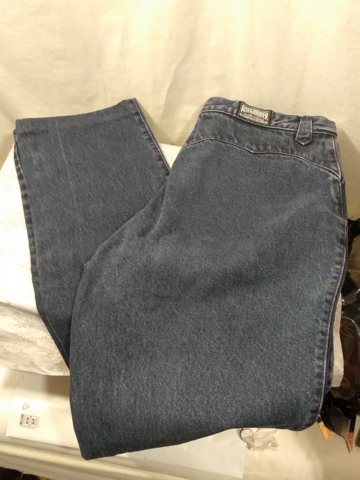 Vintage RoughRider 32 x 30 By Circle T Women’s Western Dark Wash Blue Jean 16″