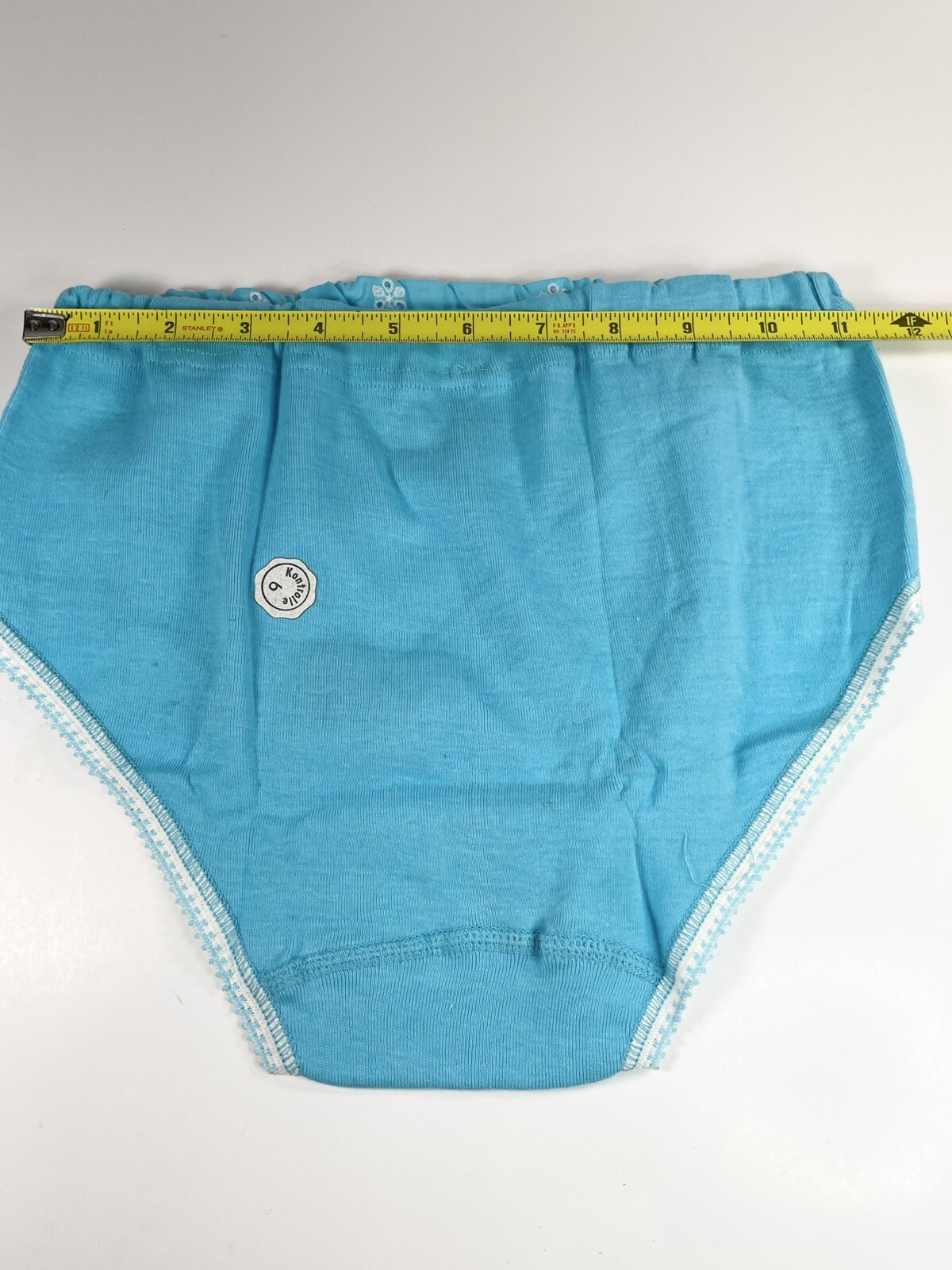 Vintage Cotton Flower Embroidery Blue And Pink Underwear Set Of 3 NWT Read