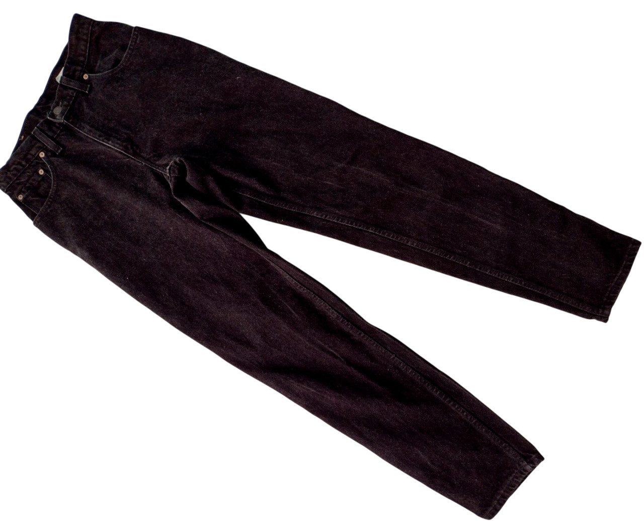 VTG Levis Black 550 Jeans Juniors 9 L Relaxed Fit Tapered Leg Actual 28 x 32