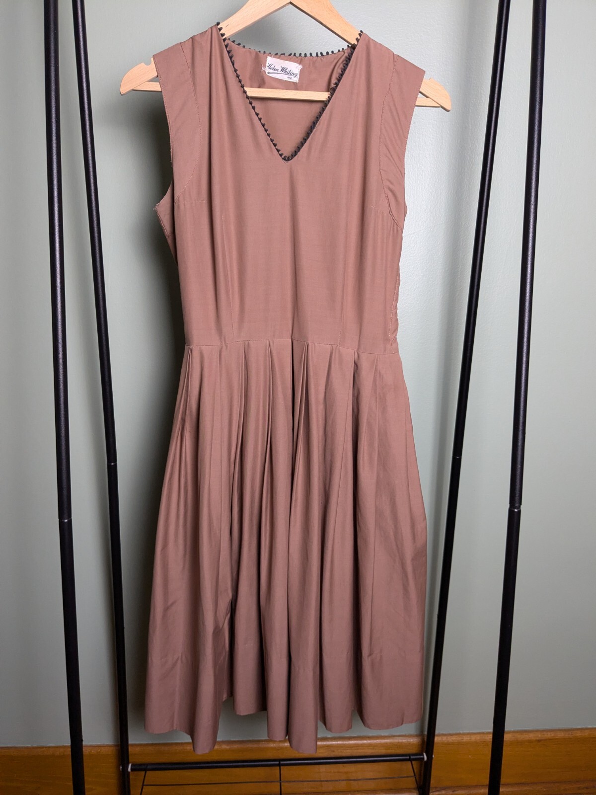 As Is True Vintage Helen Whiting Mauve Fit Flare Day Dress