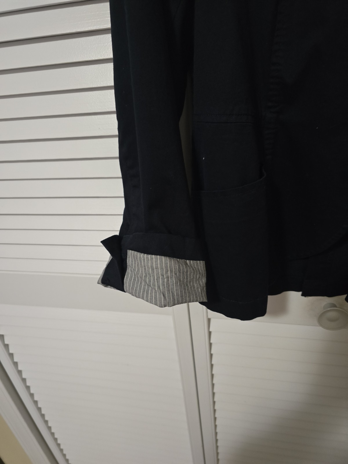 Calvin Klein Women’s Vintage Navy Cotton Blazer Size P/M