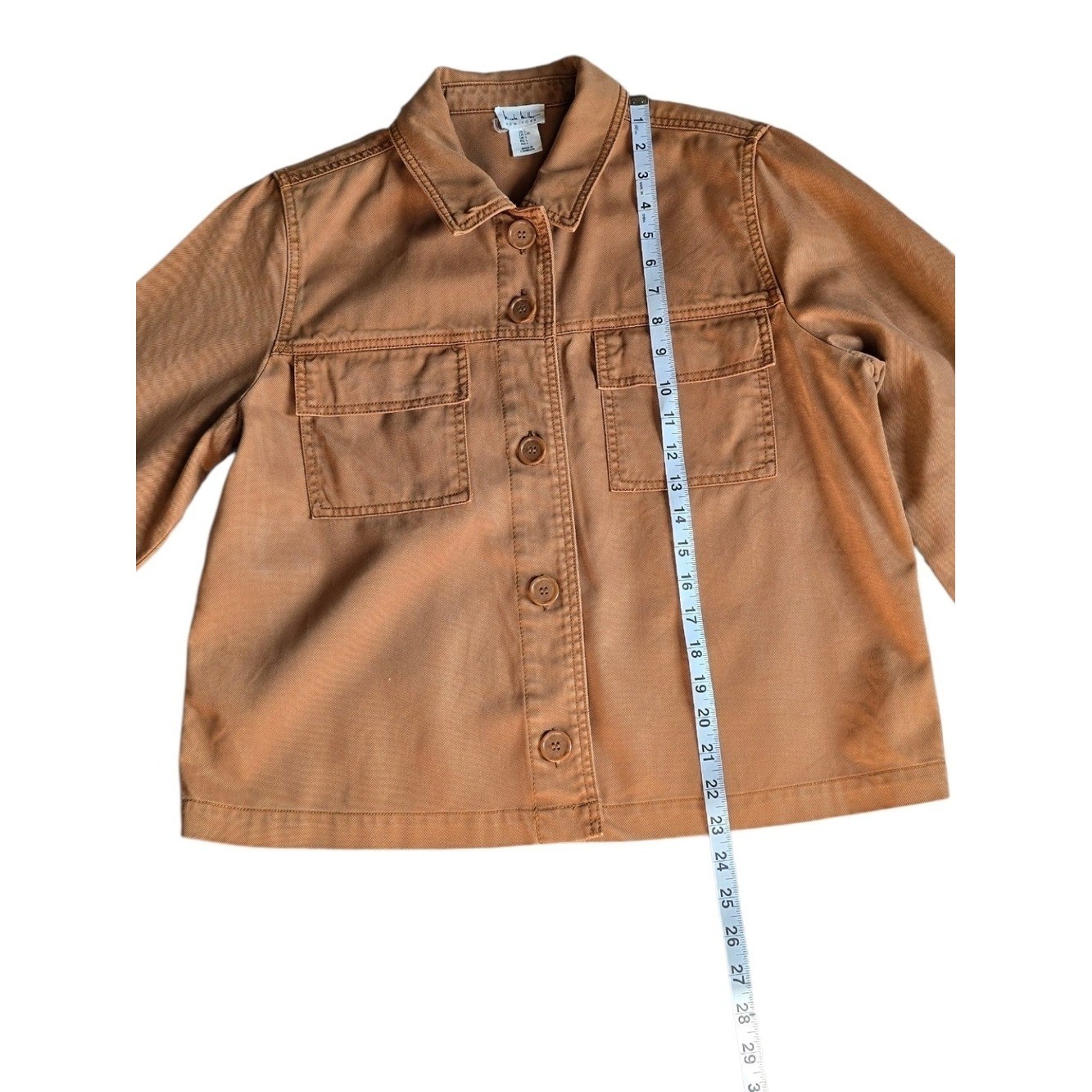 Nicole Miller Women’s Vintage Burnt Orange Denim Jacket
