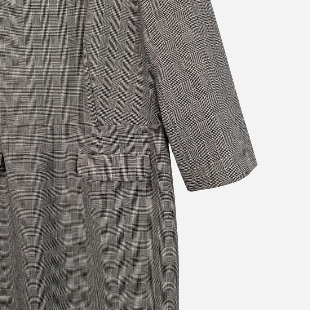 Vintage Pendleton Glen Plaid Virgin Wool Dress Size 16 USA Made