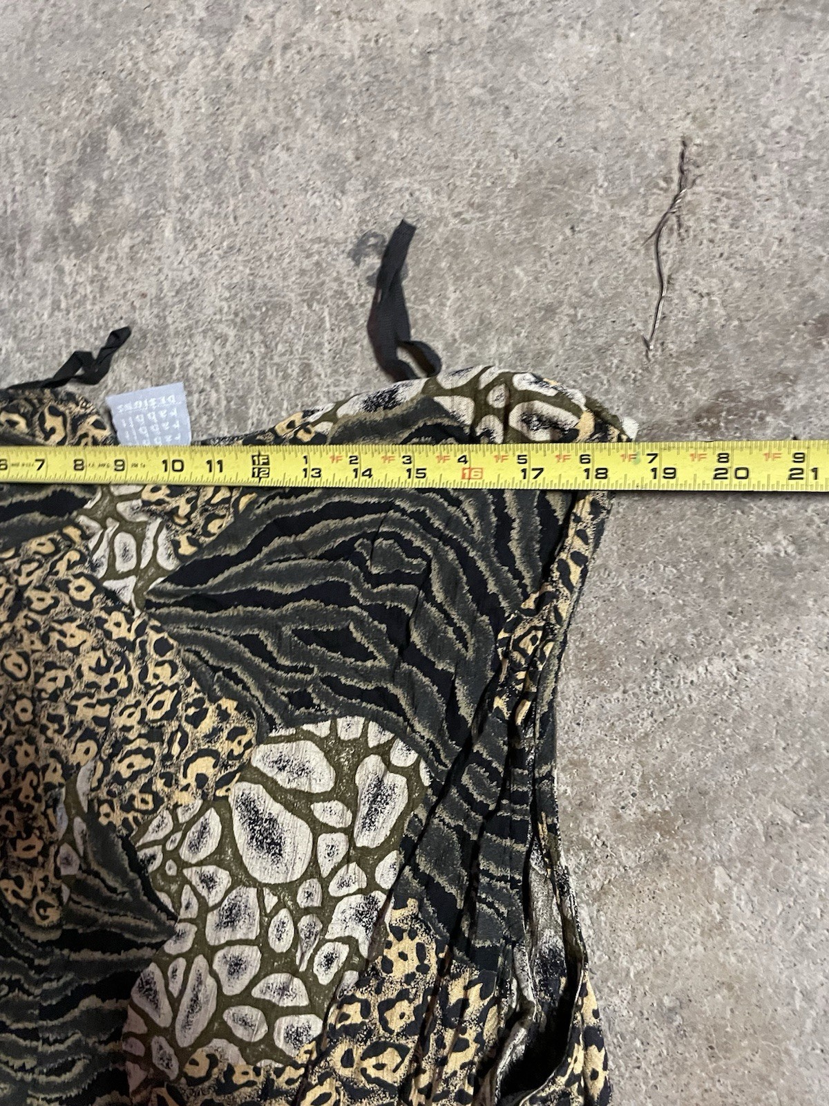VTG 80s rabbit Designs Women’s All Over Print Leopard 2 Piece Dress Size 22W