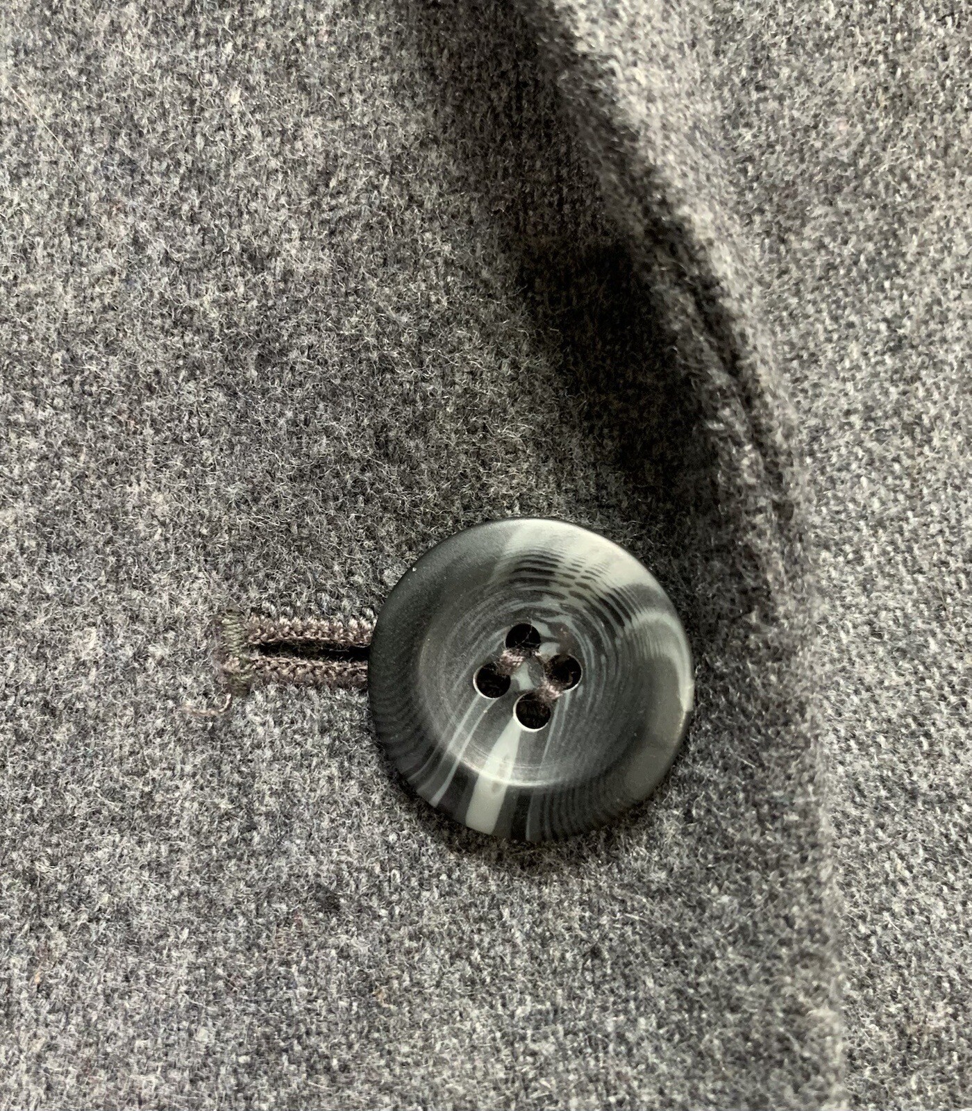 VTG Sasson Women’s Size 8/9 Wool Blend Gray Blazer One Button & Single Breasted