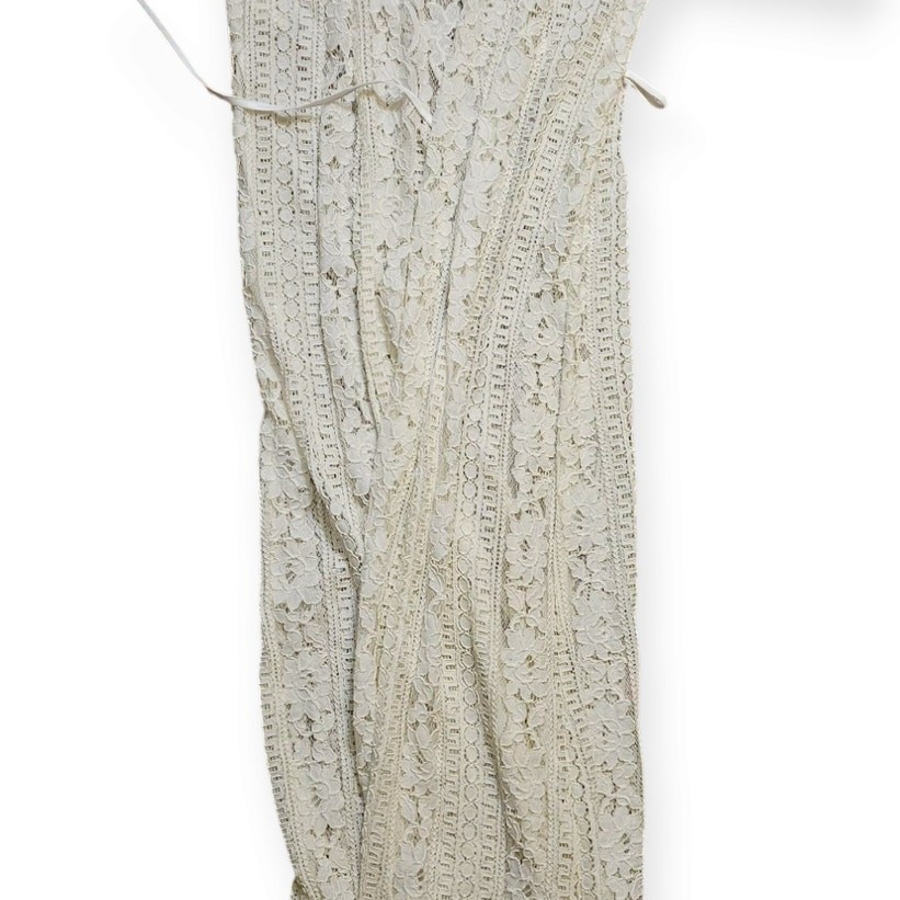 Le Rose Creme Women Vintage Lace Robe Size Small Medium