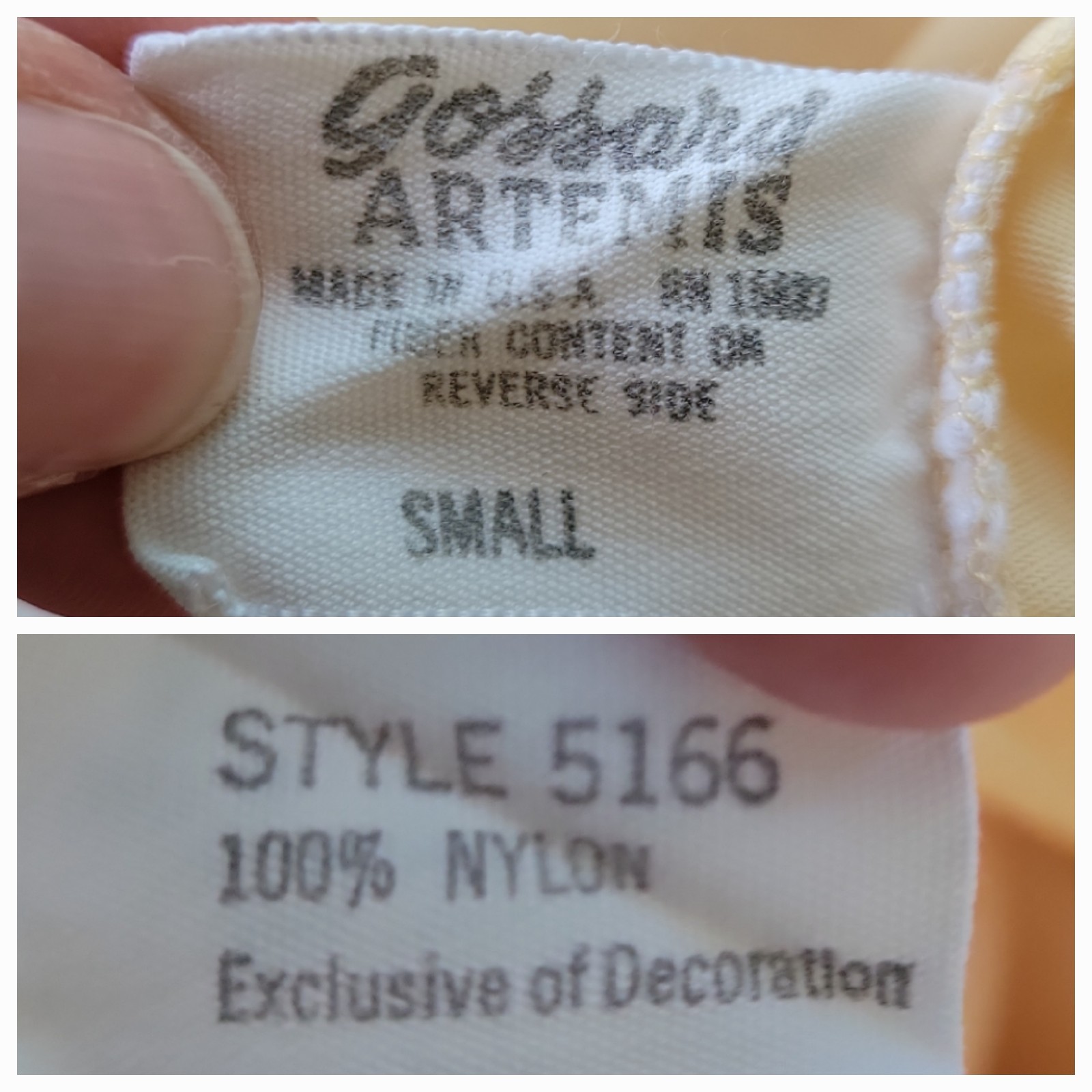 Vintage 60s Gossard Artemis Nylon Penoir Two Piece Small Pale Yellow Boudoir