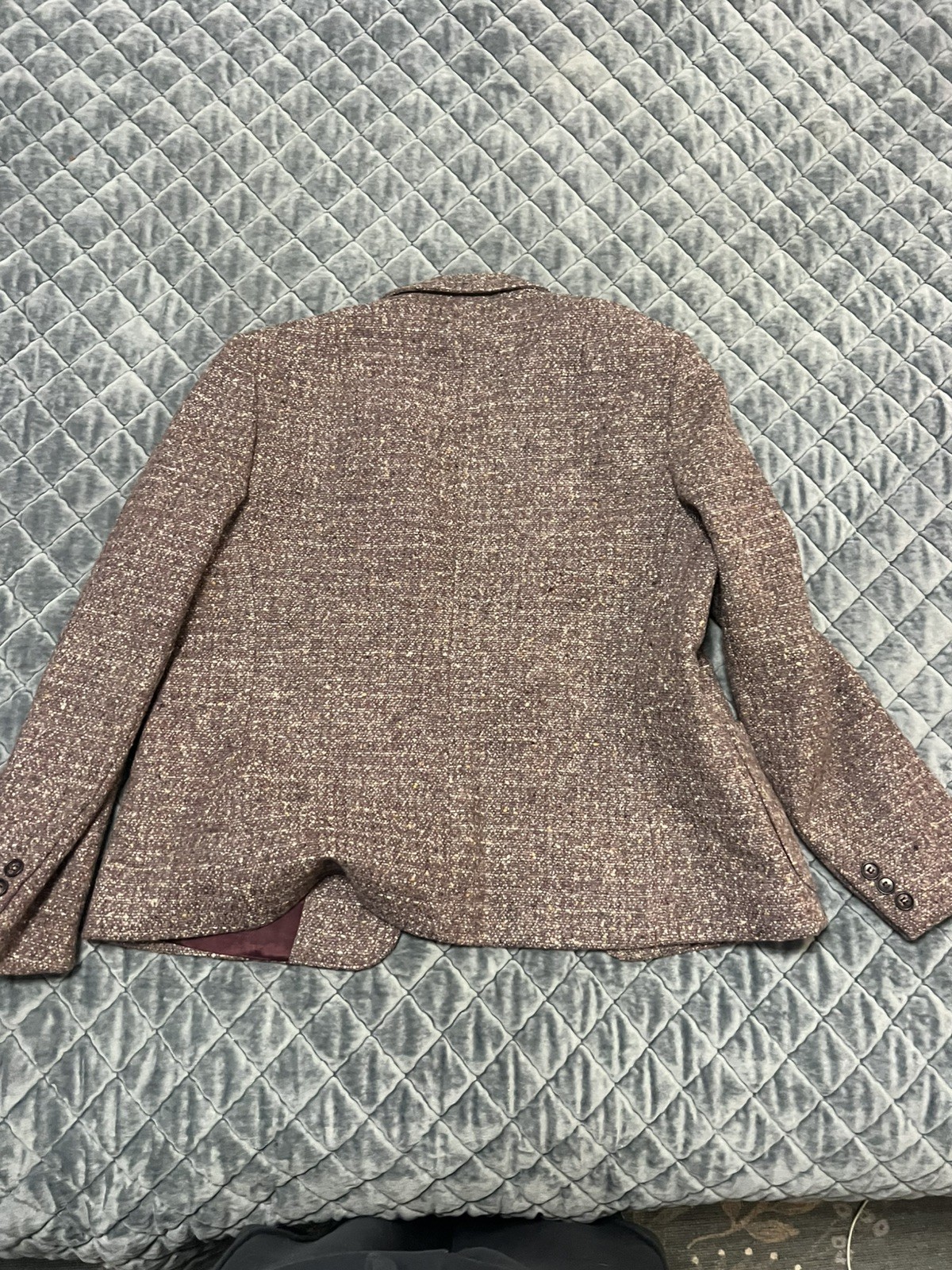 Vintage 1970s Rust and Brown Wool Tweed 2 Piece Skirt Jacket Suit MRM Originals