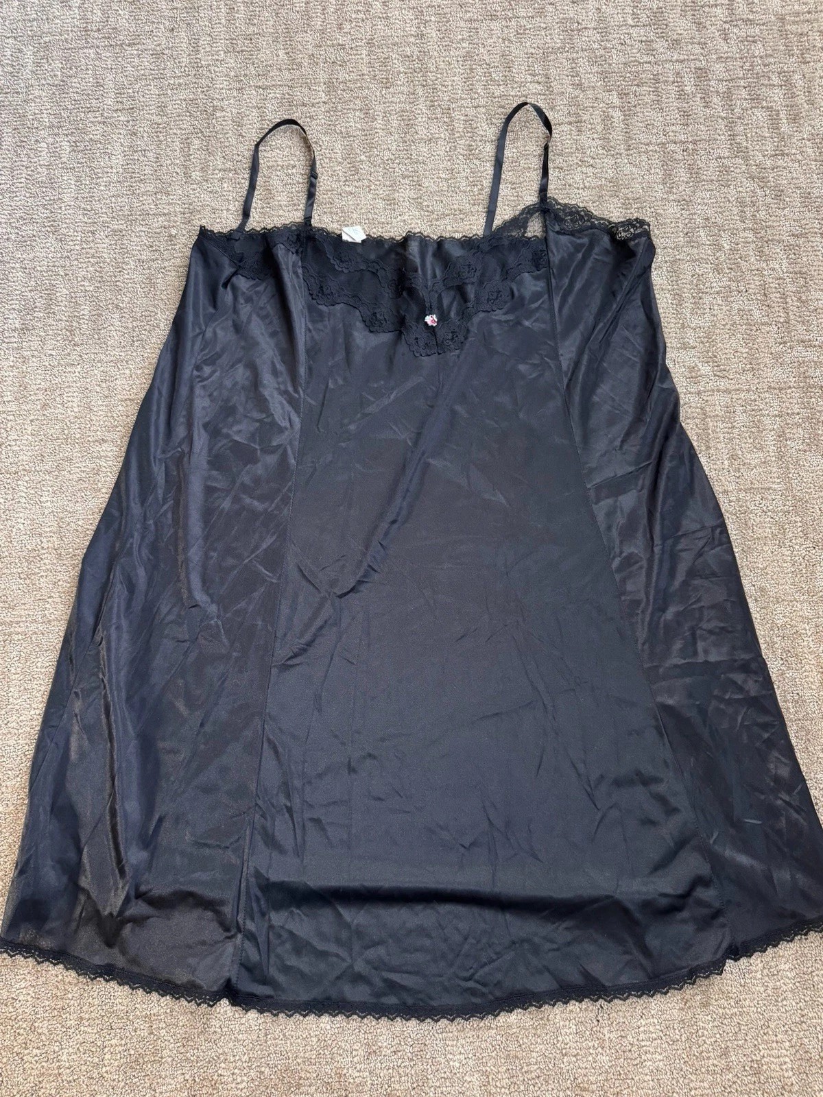 VTG Lot Of 4 USA Satin Lace Slips Nightgown XL Perfectform Mel Lin Movie Star