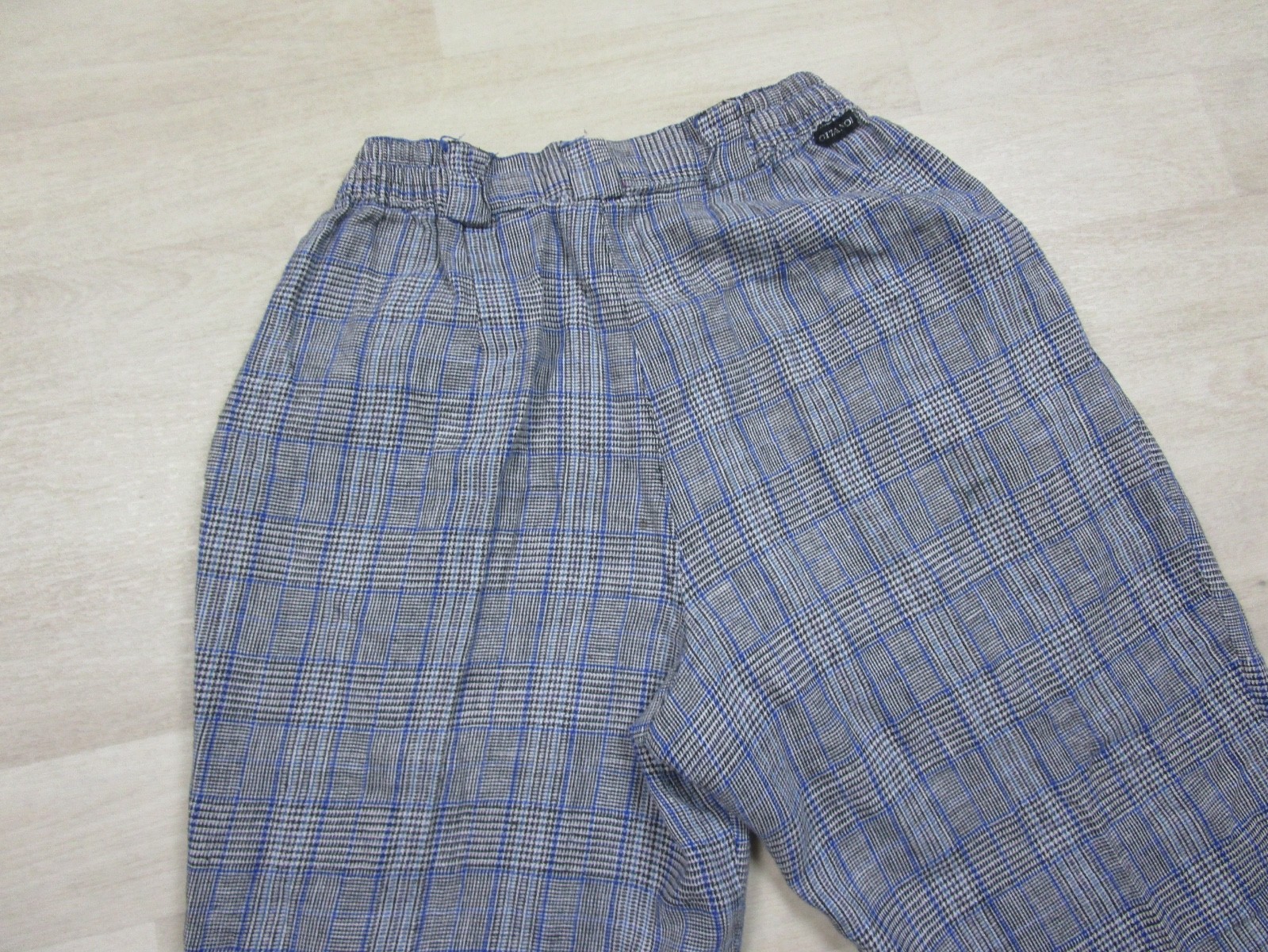 Vintage 80s Gitano Trousers Pants Womens (12) Plaid Pleated Pockets Preppy