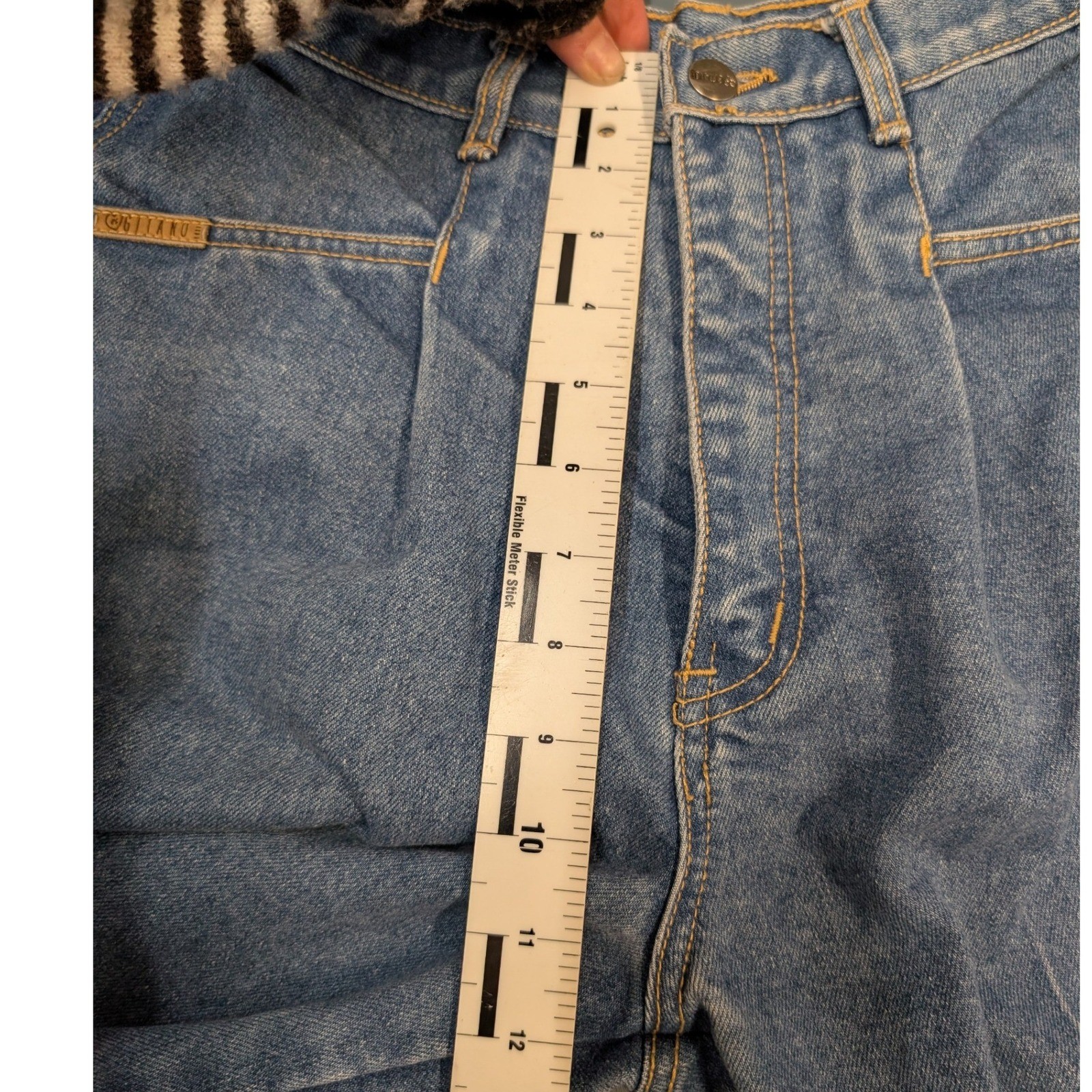 Vintage Gitano Tapered Jeans Womens 11/12 Regular Blue High Rise Fair Spots