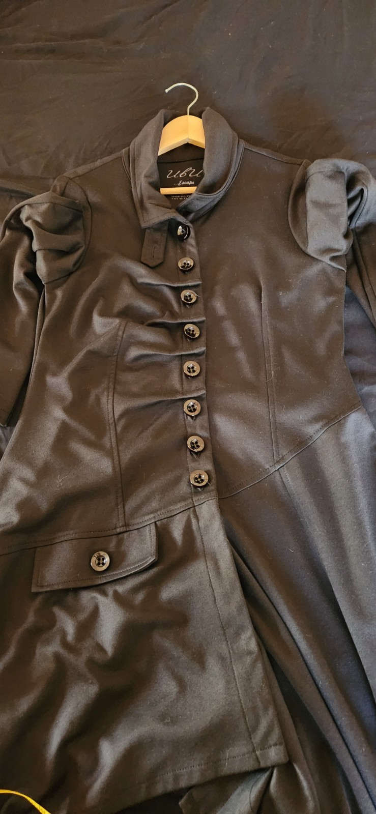 Asymmetrical Lagenlook Duster Jacket Goth Witchcore Victorian Cosplay Size Mediu