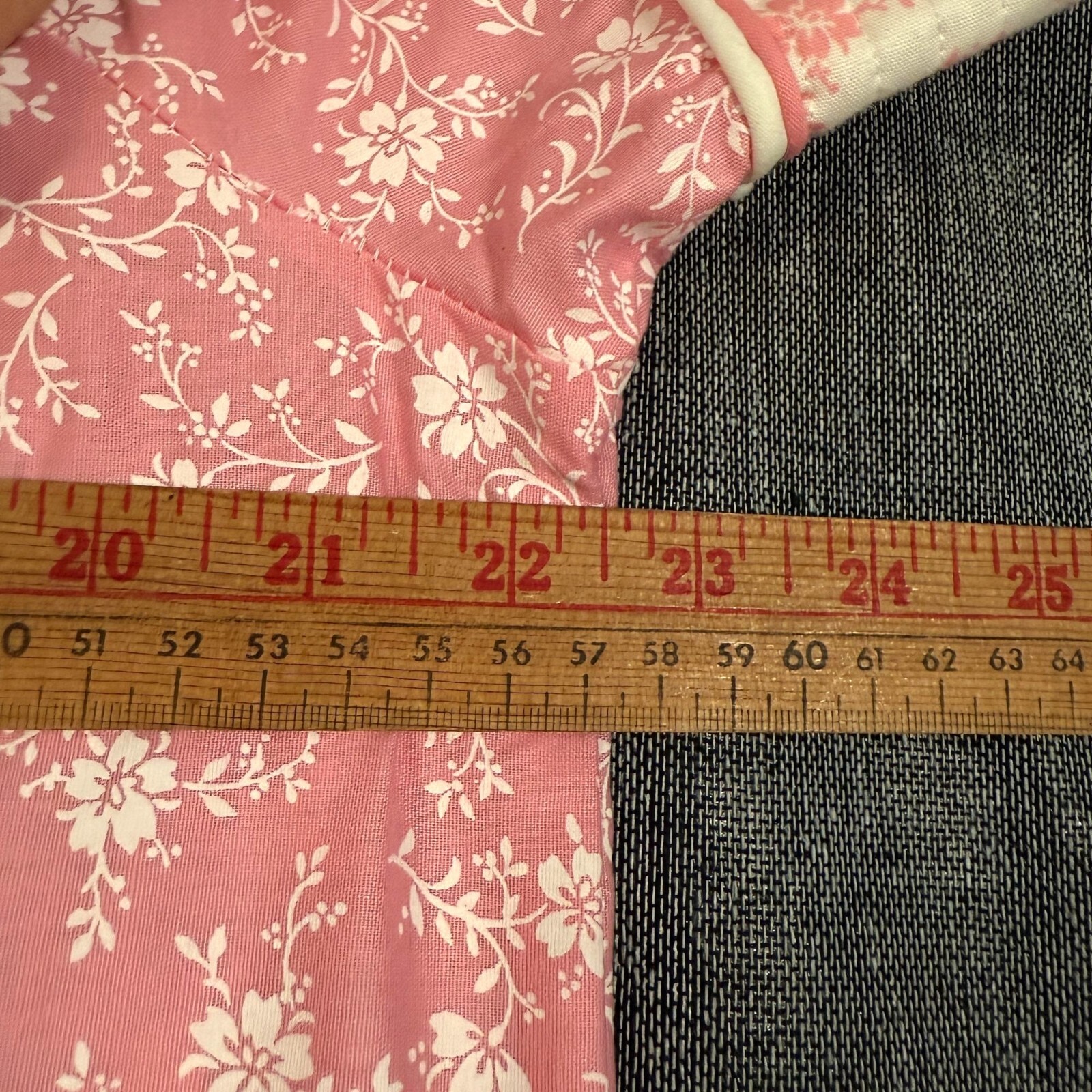 Vintage Its A Charm Pink Floral Nightgown 38-40 X Cotton Blend Made In USA