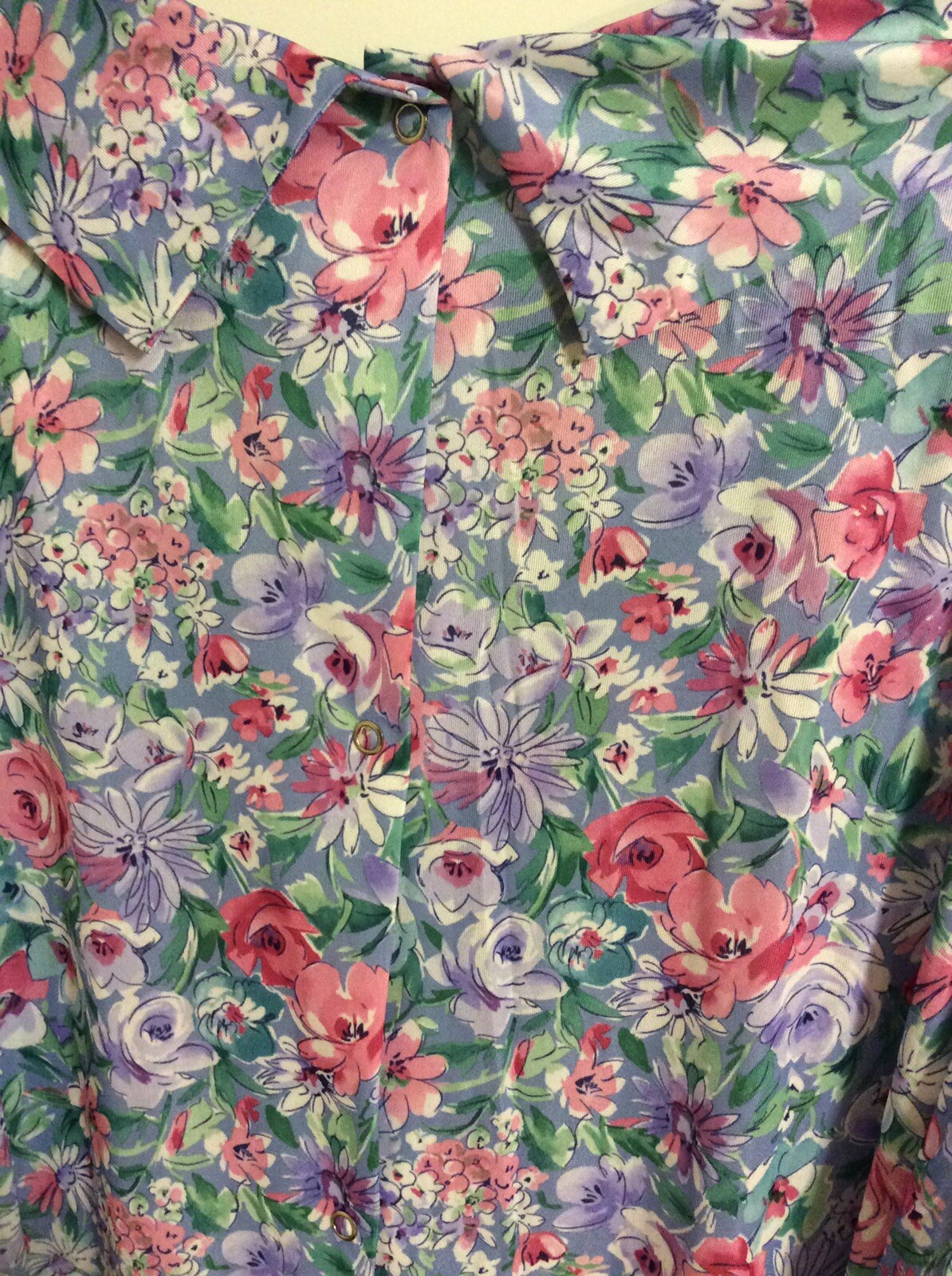 Vintage Ina Carol Secretary House Dress 3X Floral Multi-color