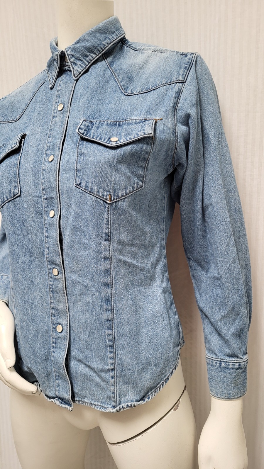 Vintage Made in the Shade Pearl Snap Denim Western Shirt – Size M