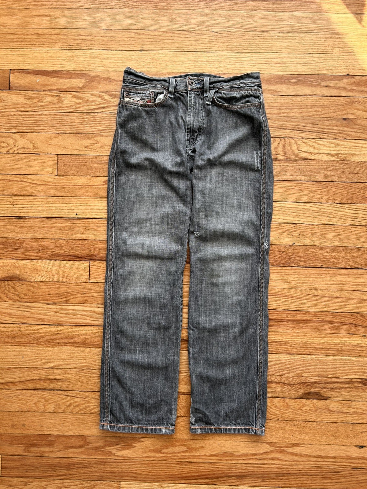 Vintage Y2K Diesel Industries Gray Distressed Straight Leg Jeans Women’s 28×29