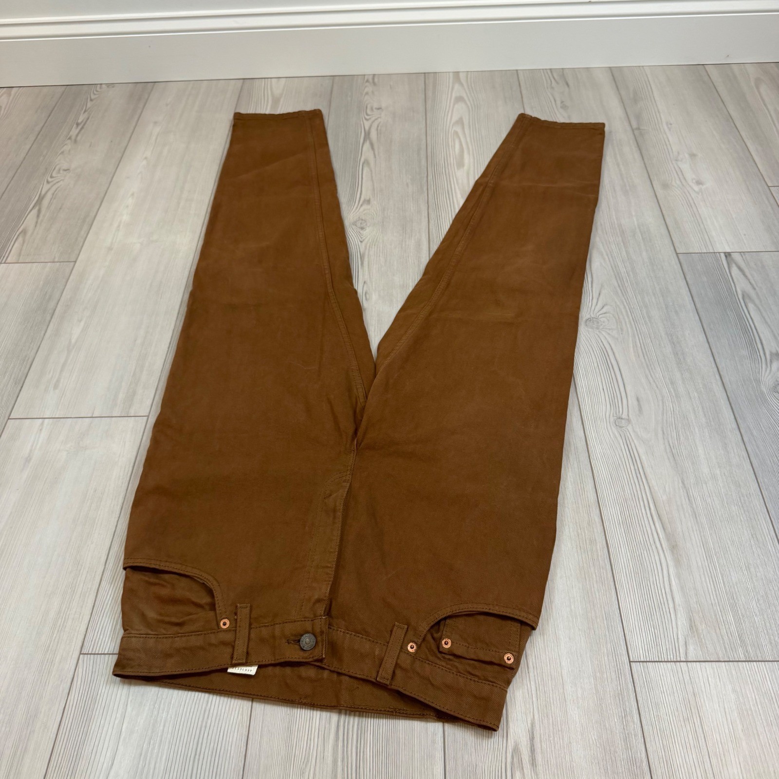 Vintage Levis 550 Relaxed Fit Tapered Leg Brown Denim Jeans Made in USA Women 13