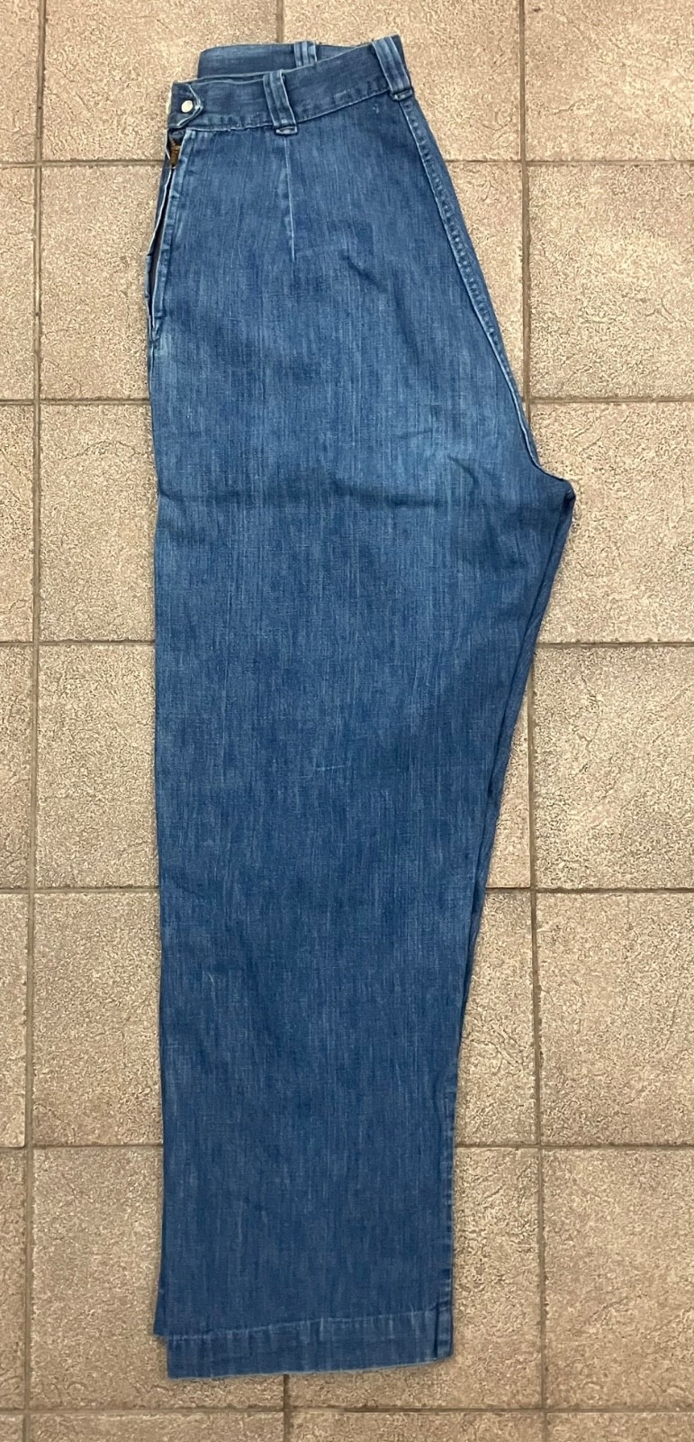 Vintage 1950s Ranch Maid Western Wear Denver Side Zip Denim Jeans