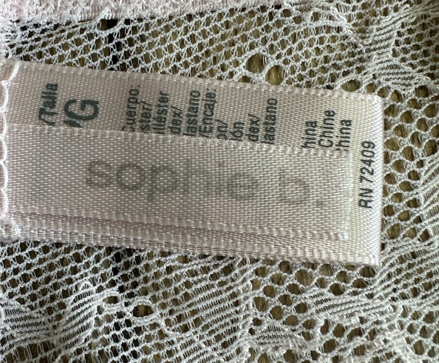Vtg Sophie L Pink Hipster Lace Bikini Coquette Panties