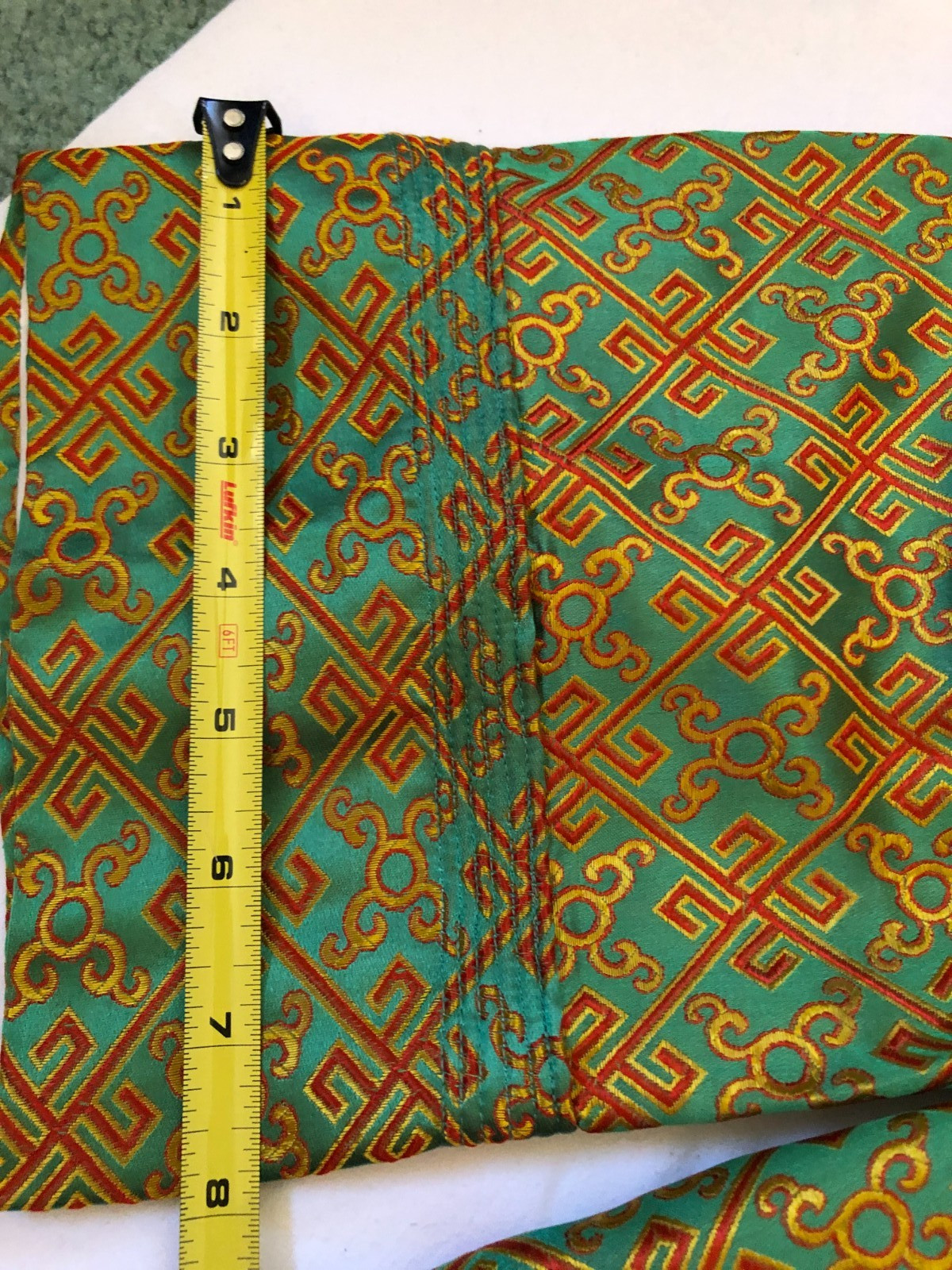 Vintage Silk Brocade Hong Kong Swing Lounge Jacket brilliant colors tag sz 38