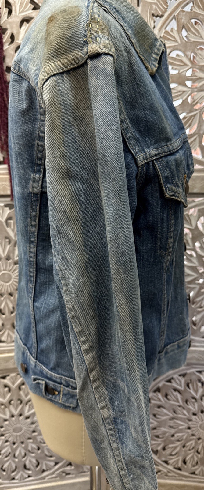 1970s VTG Wrangler No Faults Denim Jacket Womens Medium Uncertain