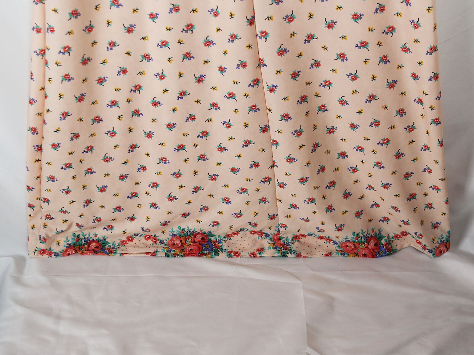 Vintage House Dress 1970’s Elaine Sklar Sz L Maxi Kaftan Housewife Brady Core