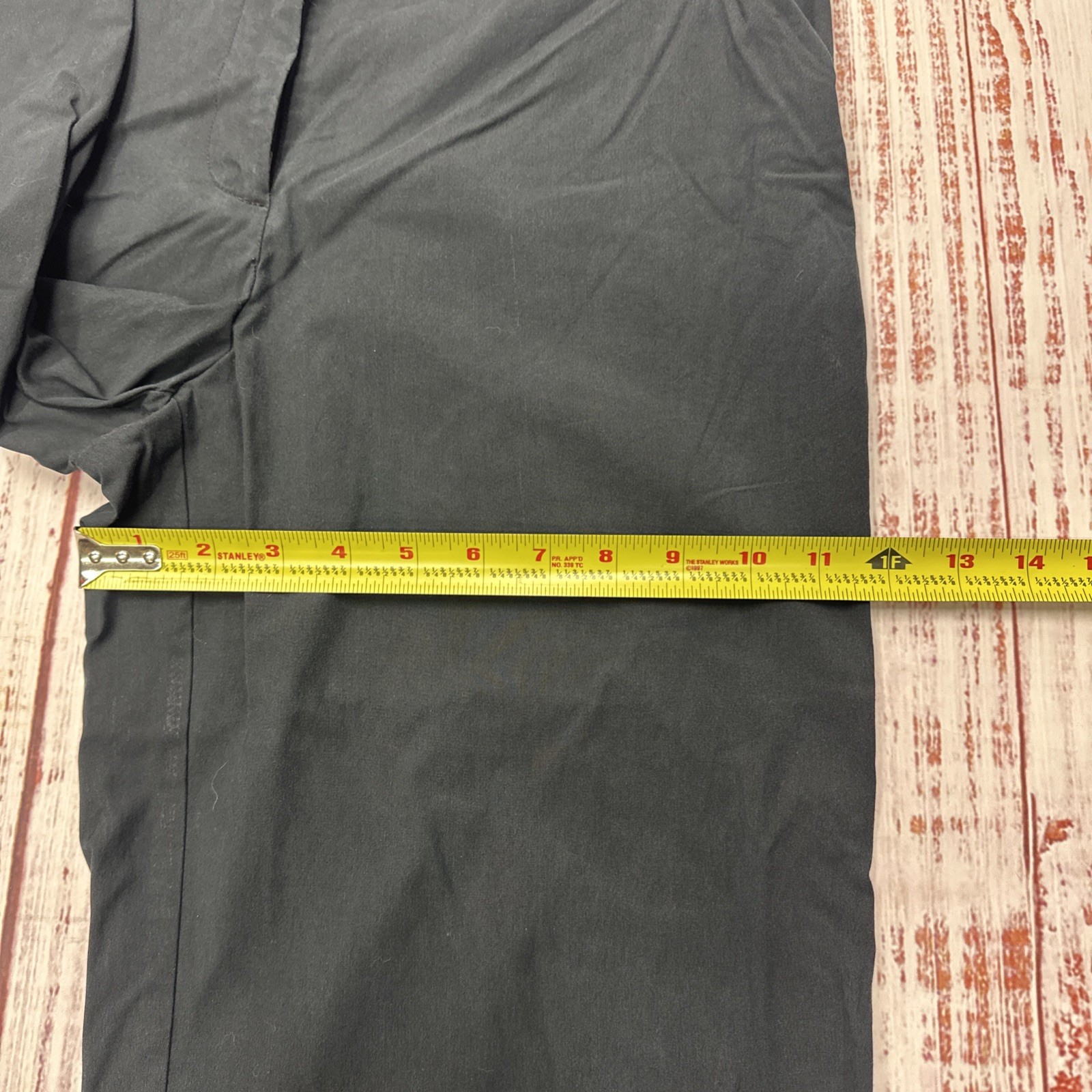 Vintage Y2K New York & Company Capri Pants Women’s Sz 12 Black Wideleg Stretch