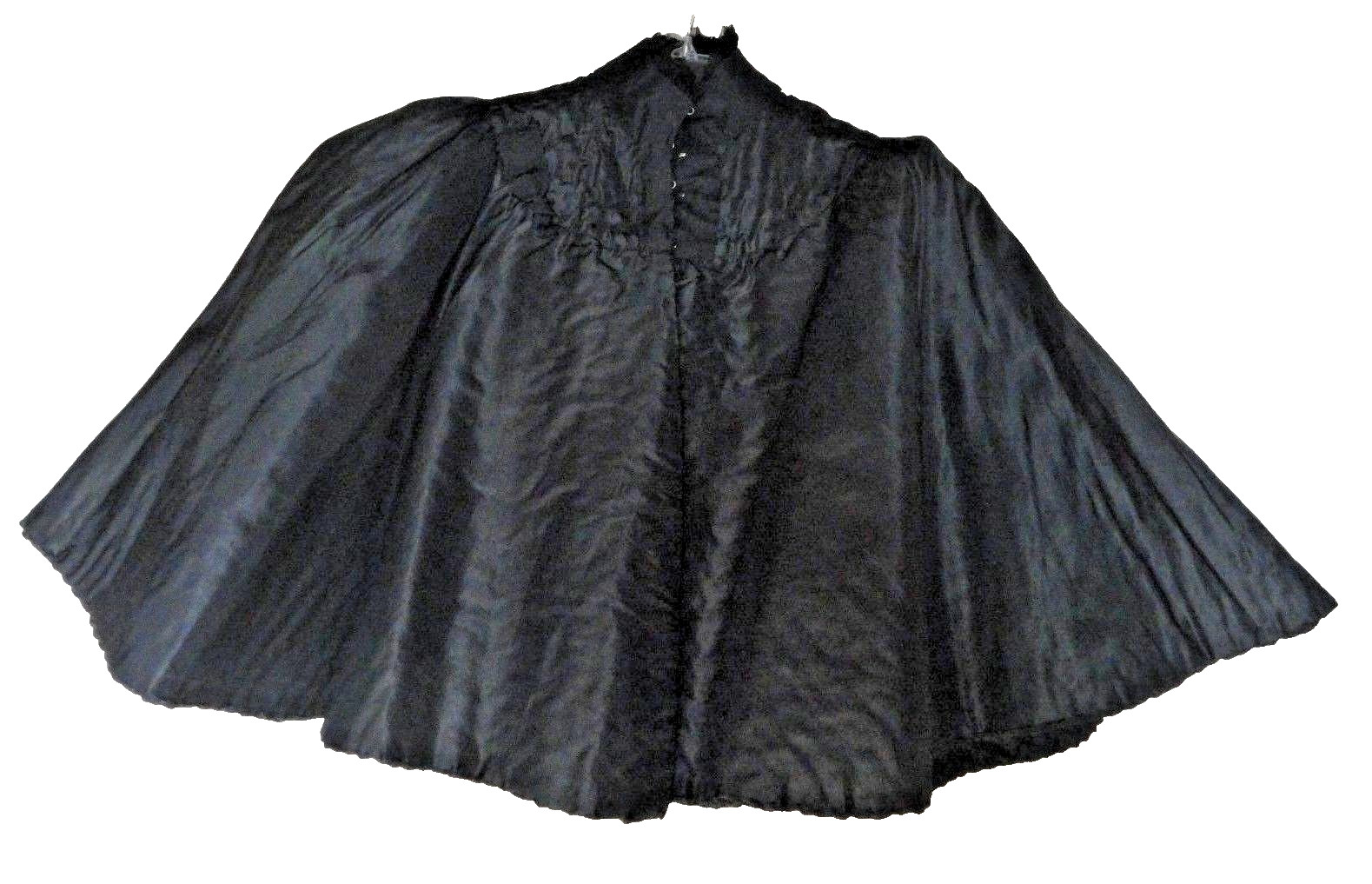 True Vintage Victorian Beaded Black Circular Cape Capelet