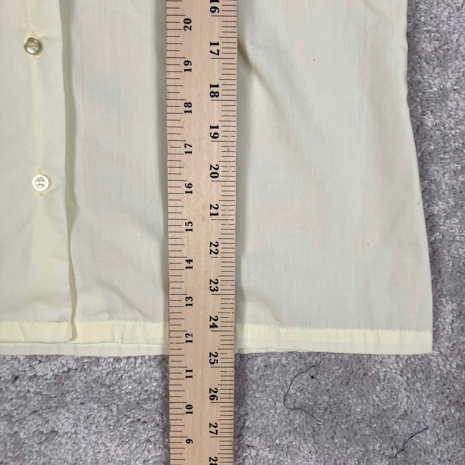 VTG 70s Sears The Fashion Place Womens Sleeveless Button Up Shirt Yellow Pastel